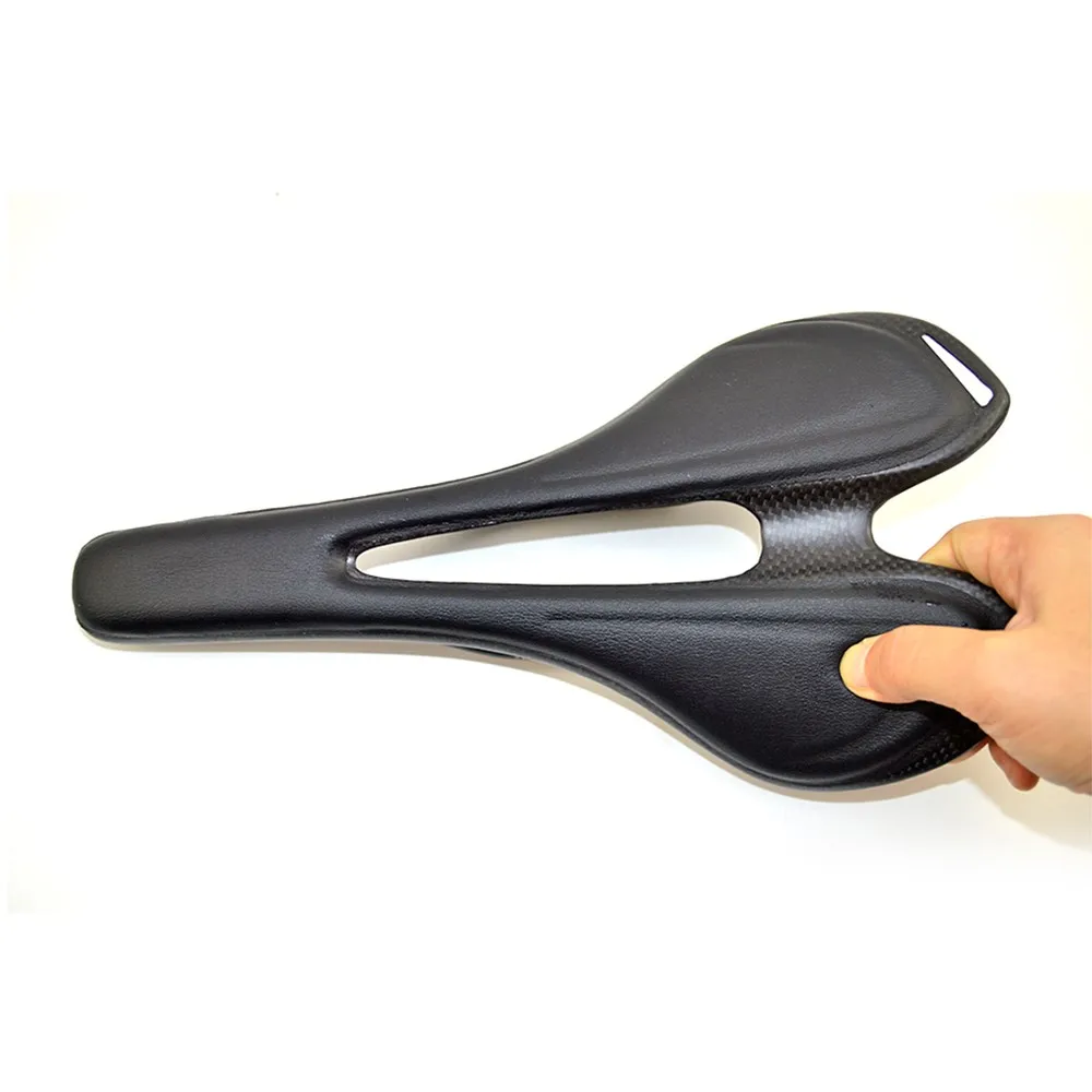 3K Full Carbon Fiber Bicycle Saddle MTB Road Bike Seat Ultra Light Cycle Equipment Matte/ Glossy 270x143mm
