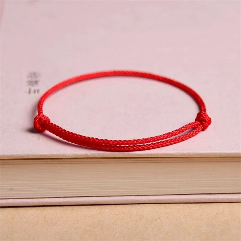 Handmade Red Lucky Knot Bracelet Rope Lucky Bangle Women Lovers' DIY Best Friends Lucky Bracelet Size Adjust Drop Shipping