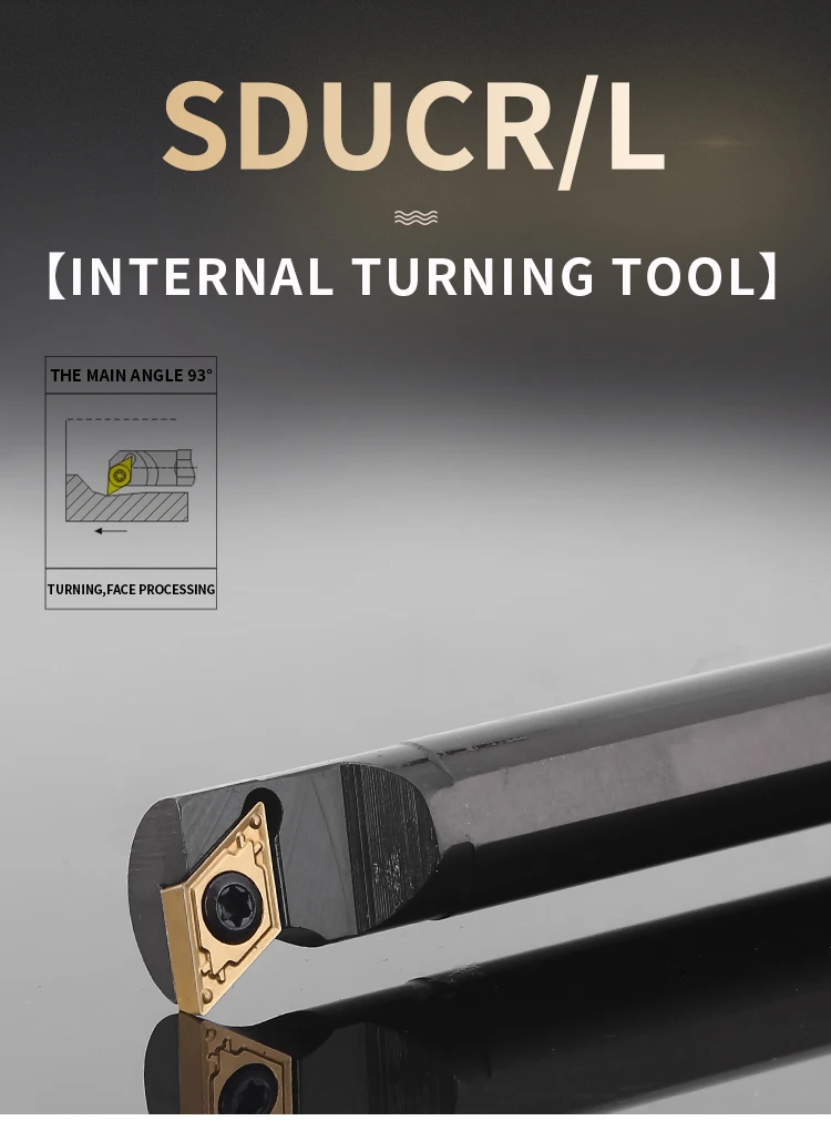 Internal Turning Tool S08K/S10K/S12M/S14N/S16Q/S20R/S25S- SDUCR/L07/11 Lathe Turning CNC Cutting Tool Cutter Bar