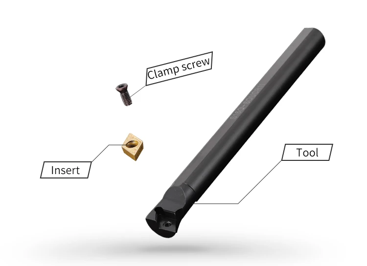 Internal Turning Tool S08K/S10K/S12M/S14N/S16Q/S20R/S25S- SDUCR/L07/11 Lathe Turning CNC Cutting Tool Cutter Bar