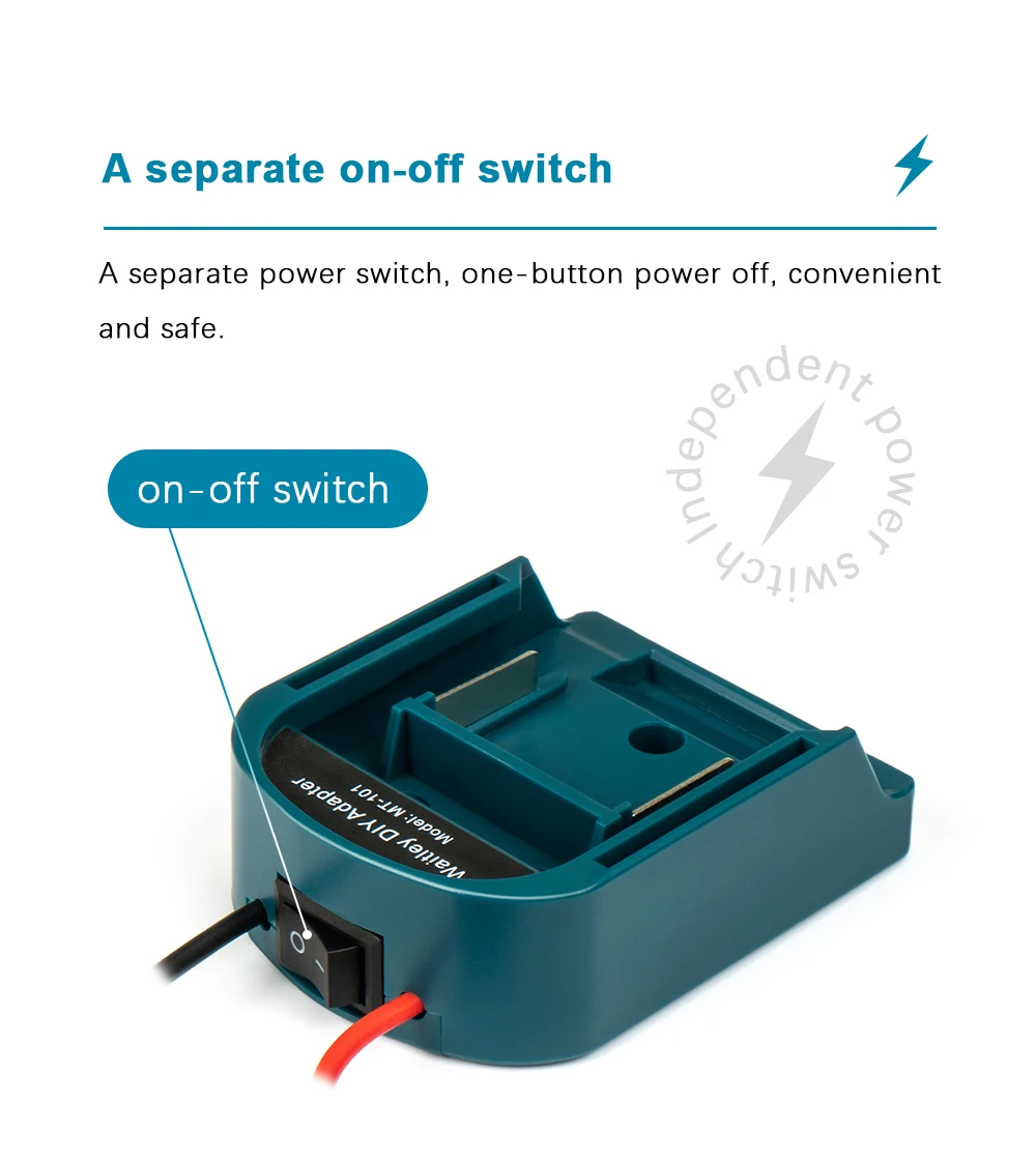 External Battery Adapter Converter for MT Makita 14V/18V Battery DIY Power Tool box mod Plug accessories kit electric extension