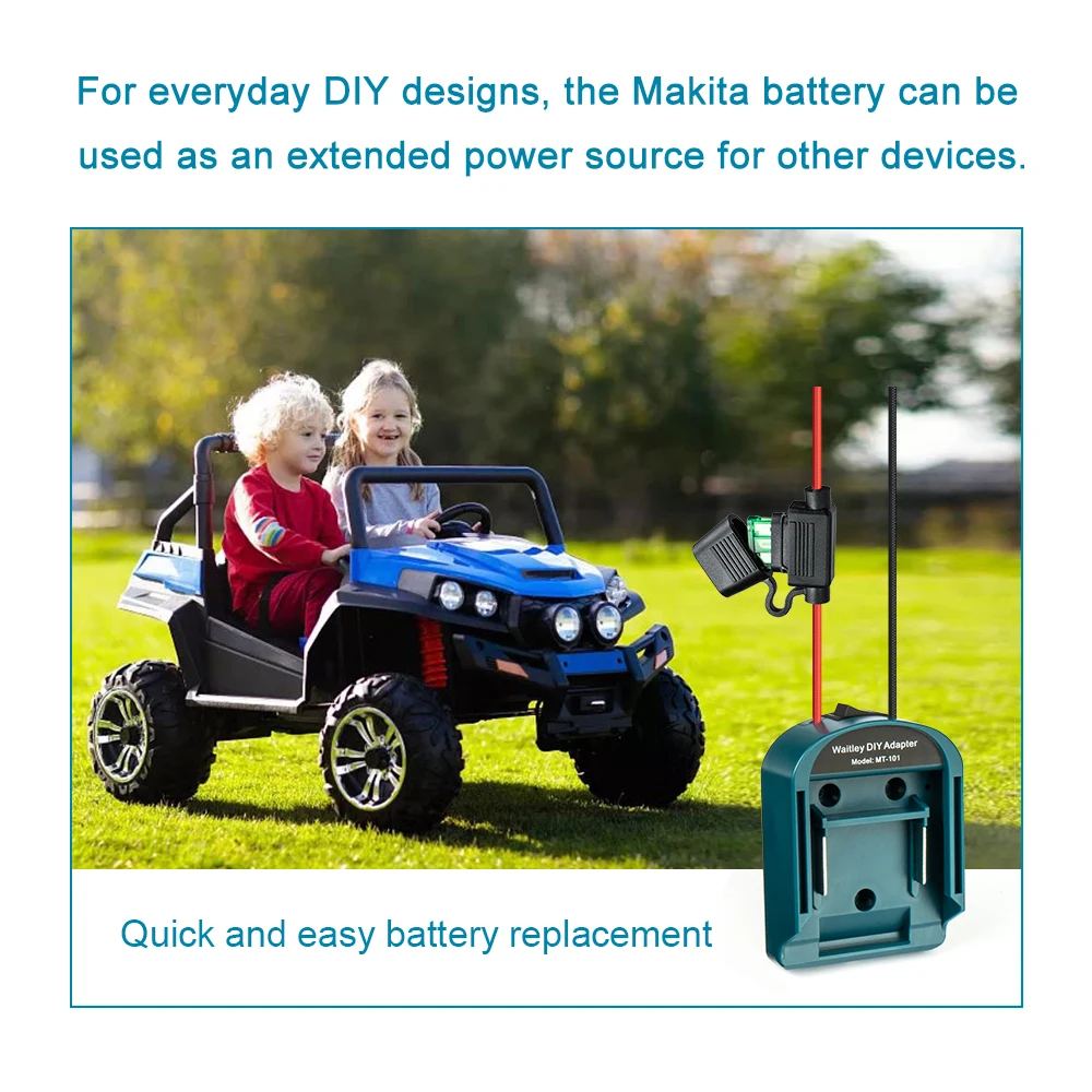 External Battery Adapter Converter for MT Makita 14V/18V Battery DIY Power Tool box mod Plug accessories kit electric extension