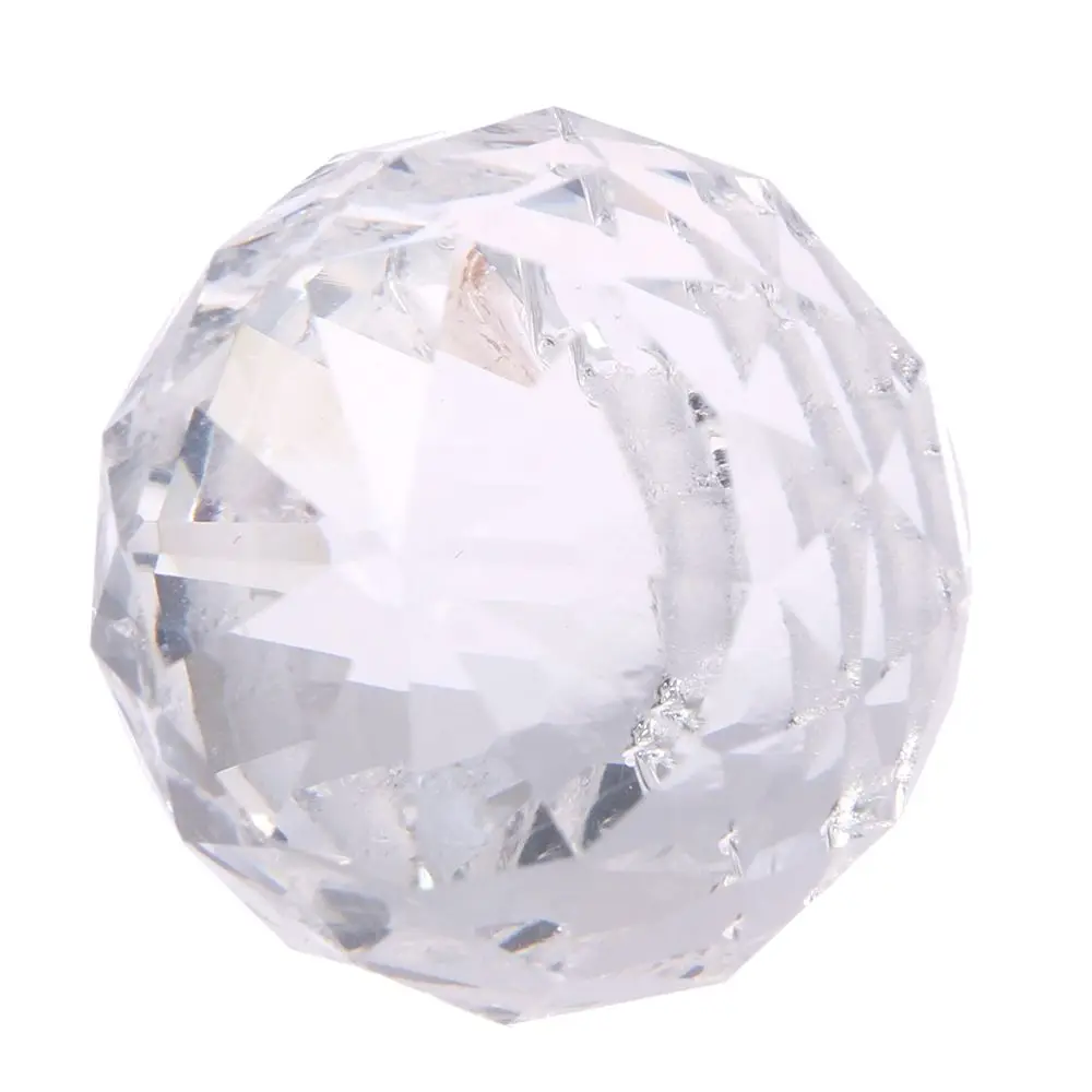 2/3/4/5/6cm Clear Glass Crystals For Chandeliers Faceted Hanging Ball Crystal Drops For Chandelier Parts For Home Decoration