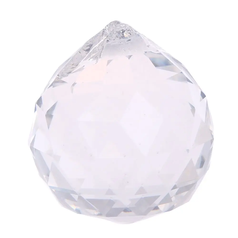 2/3/4/5/6cm Clear Glass Crystals For Chandeliers Faceted Hanging Ball Crystal Drops For Chandelier Parts For Home Decoration