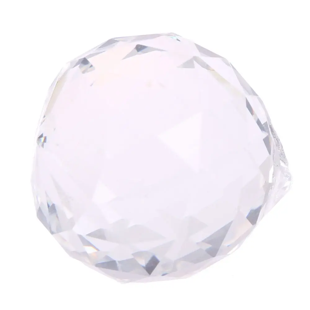 2/3/4/5/6cm Clear Glass Crystals For Chandeliers Faceted Hanging Ball Crystal Drops For Chandelier Parts For Home Decoration
