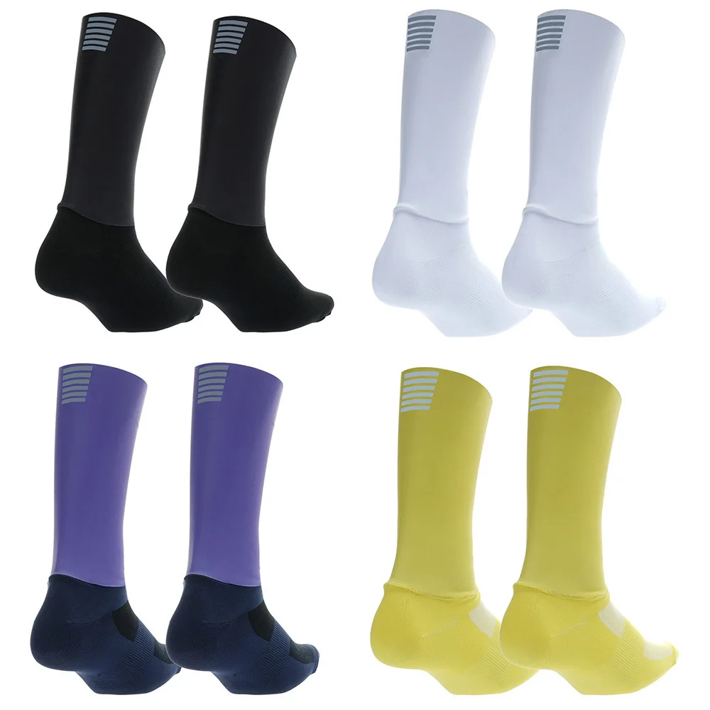 New Anti Slip Seamless Cycling Socks Integral Moulding High-tech Bike Sock Compression Bicycle Outdoor Running Sport Socks
