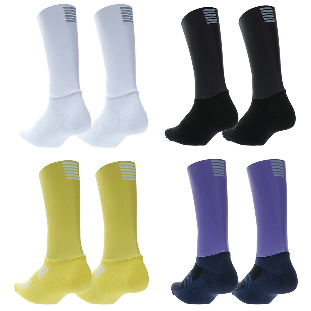 New Anti Slip Seamless Cycling Socks Integral Moulding High-tech Bike Sock Compression Bicycle Outdoor Running Sport Socks