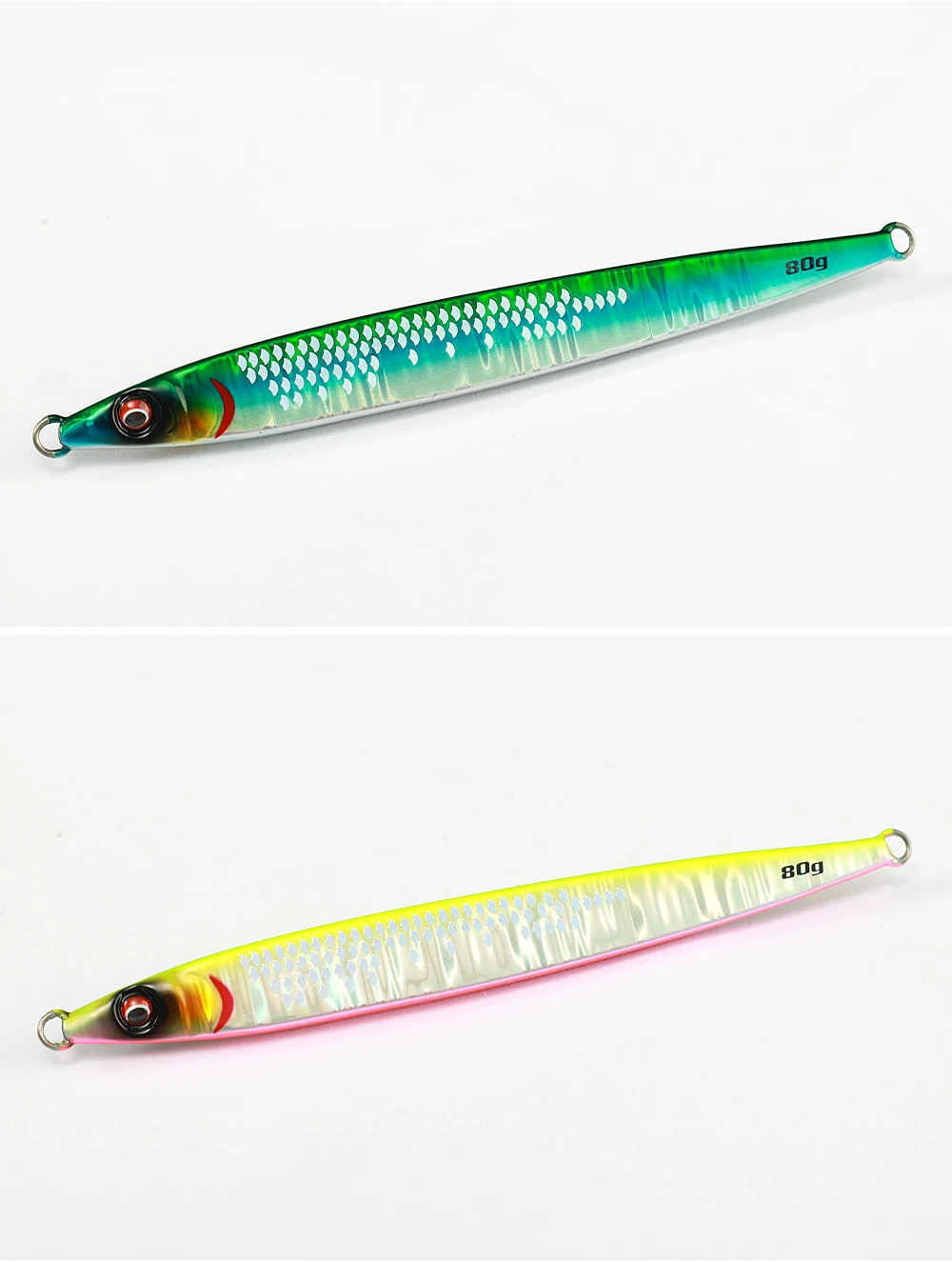 JIGGING PRO Sardine Slider Metal Jig 40g 60g 80g 100g UV Long Cast Saltwater Slow Pitch Jigging Lure Tuna Esca Senuelo