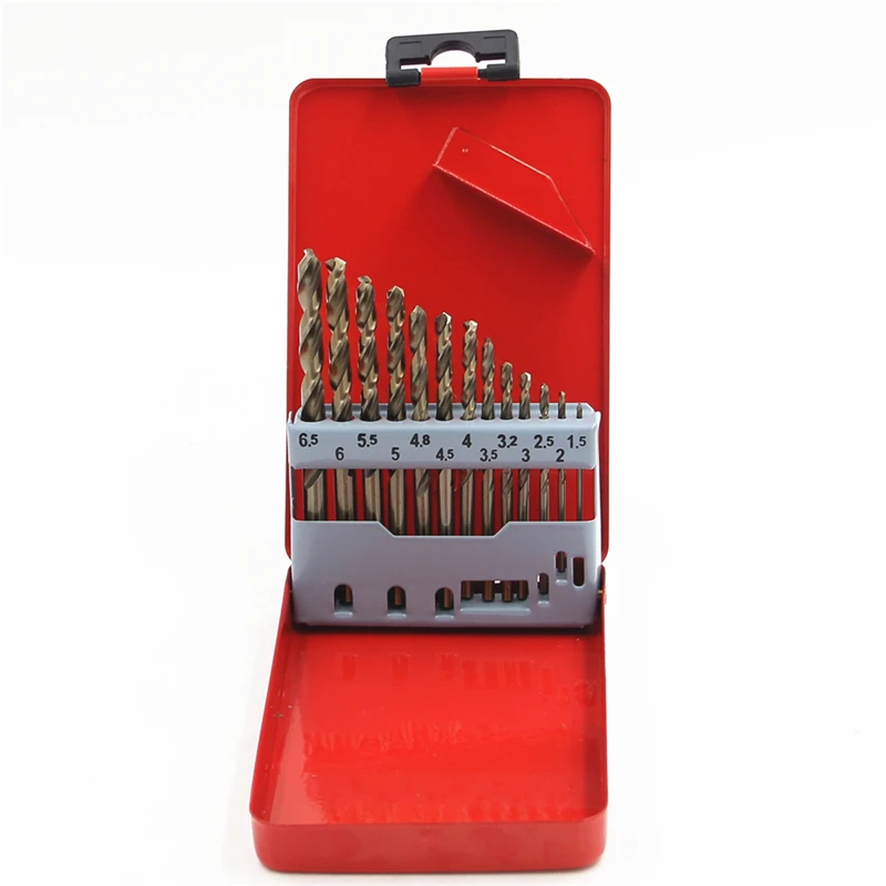 M35 Cobalt Metal Drill Straight Shank Twist Drill Bit Set HSS-Co Hole Opener Tool For Stainless Steel Metal Iron Woodworking