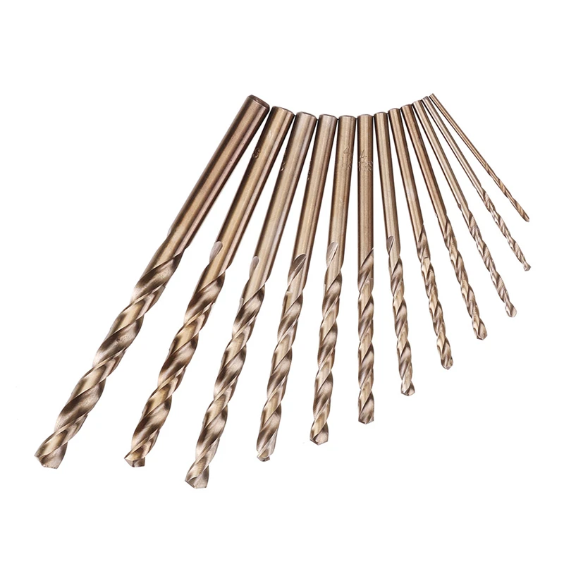 M35 Cobalt Metal Drill Straight Shank Twist Drill Bit Set HSS-Co Hole Opener Tool For Stainless Steel Metal Iron Woodworking