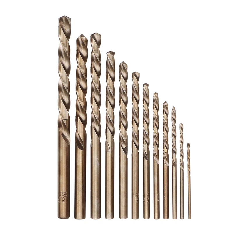 M35 Cobalt Metal Drill Straight Shank Twist Drill Bit Set HSS-Co Hole Opener Tool For Stainless Steel Metal Iron Woodworking