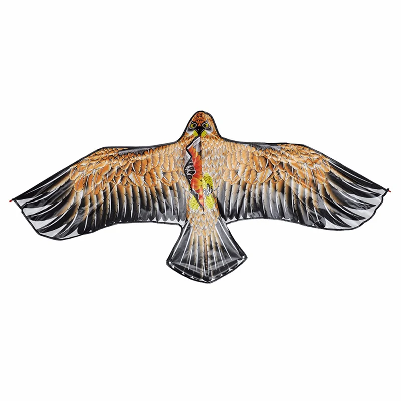 3D 1.1m Flat Eagle Kite Big Fly Bird Kite For Children Flying Bird Kites Windsock Outdoor Toys Cloth Toys For Kids Random Color