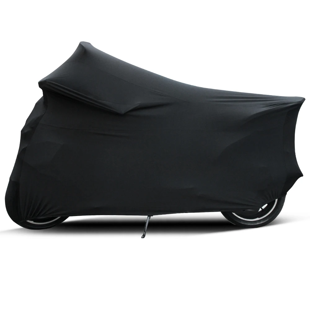 Universal 2 Colors M -4XL Motorcycle Covers UV Protector Cover Motor Scooter Bike Dustproof Cover Indoor Outdoor Elastic Fabric