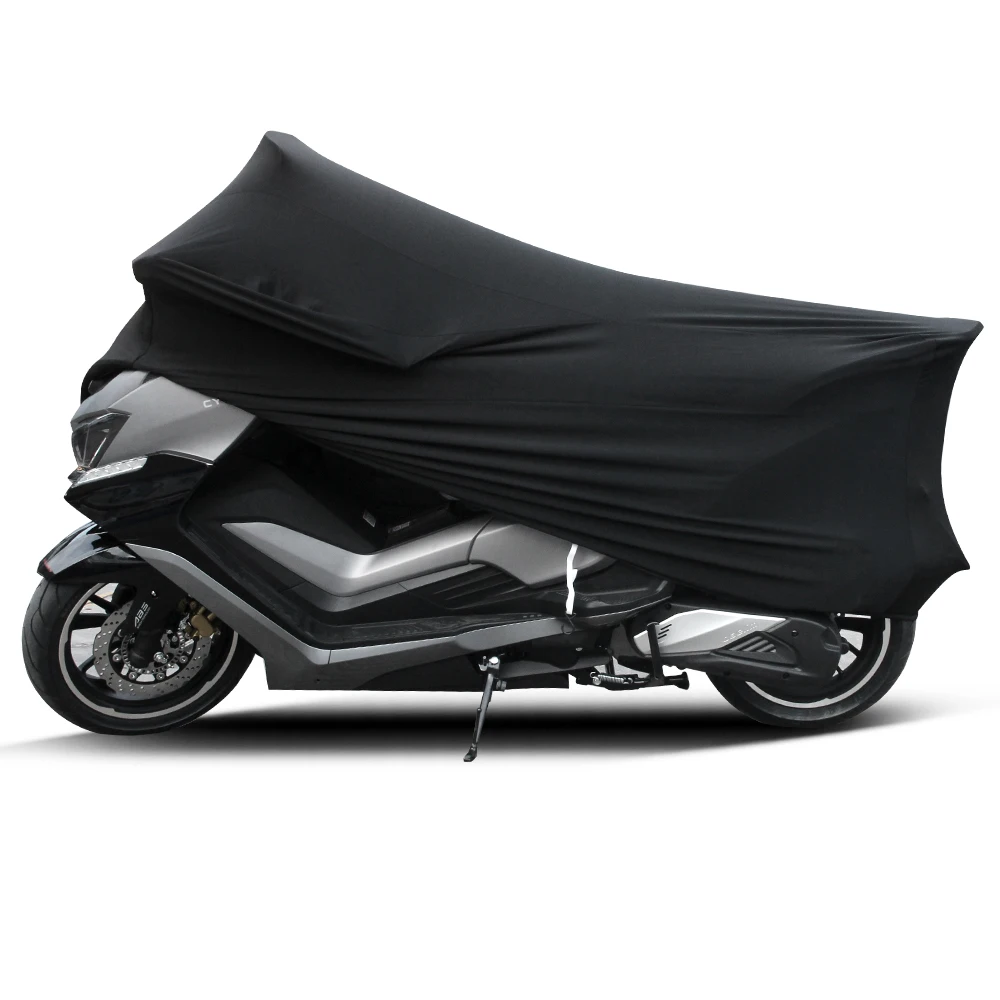 Universal 2 Colors M -4XL Motorcycle Covers UV Protector Cover Motor Scooter Bike Dustproof Cover Indoor Outdoor Elastic Fabric